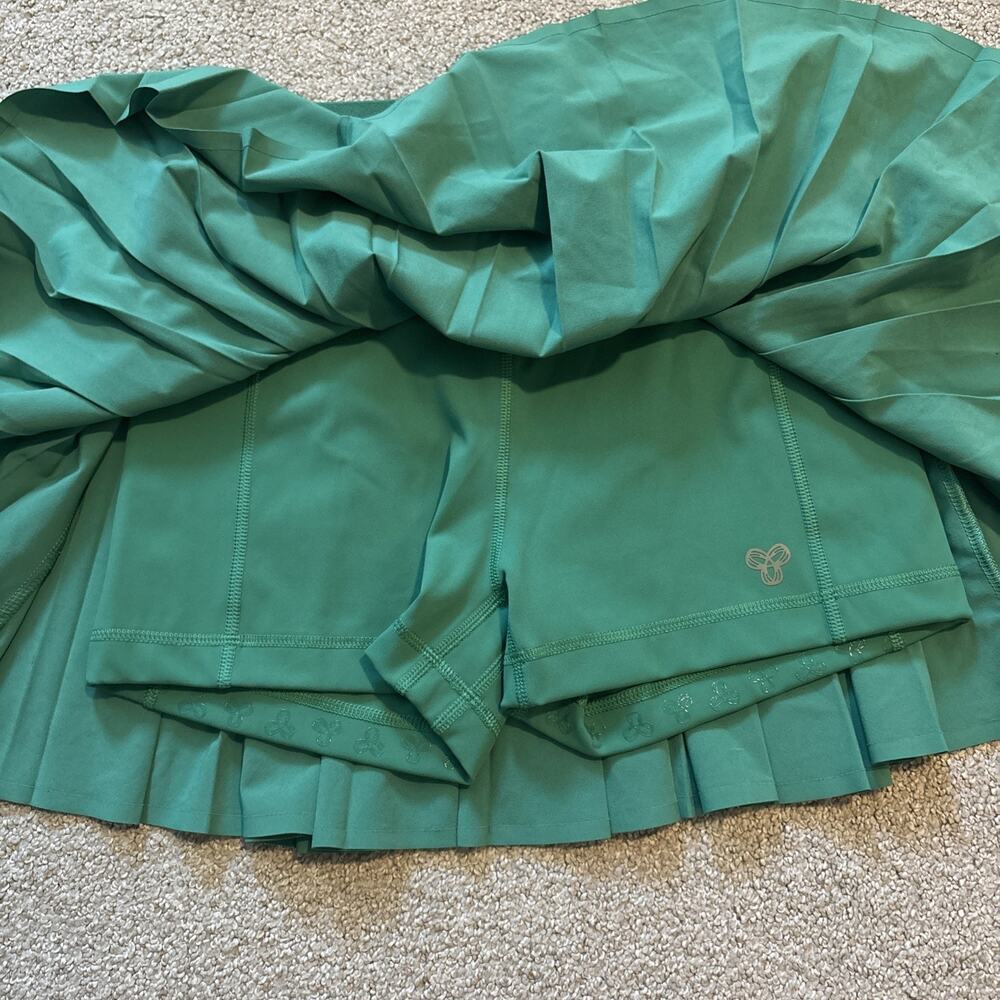 Aritzia Golden Pleated Pull-On Skort w/ Pockets Green Women’s Sz S Tennis Skirt - Picture 6 of 9
